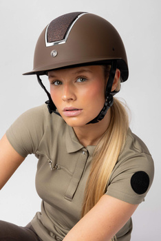 Kask z szerokim daszkiem Horze Monarch Metallic Glitter II
