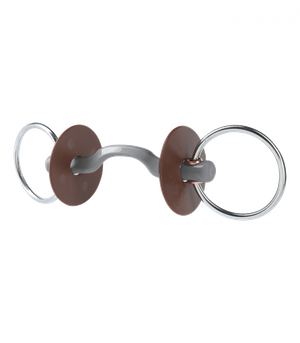 Wędzidło zwykłe Beris KONNEX - językowe 18 mm z kółkami 7,5 cm