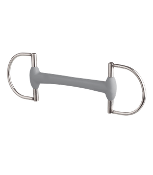 Wędzidło D-ring Beris Eggbutt - proste 18 mm