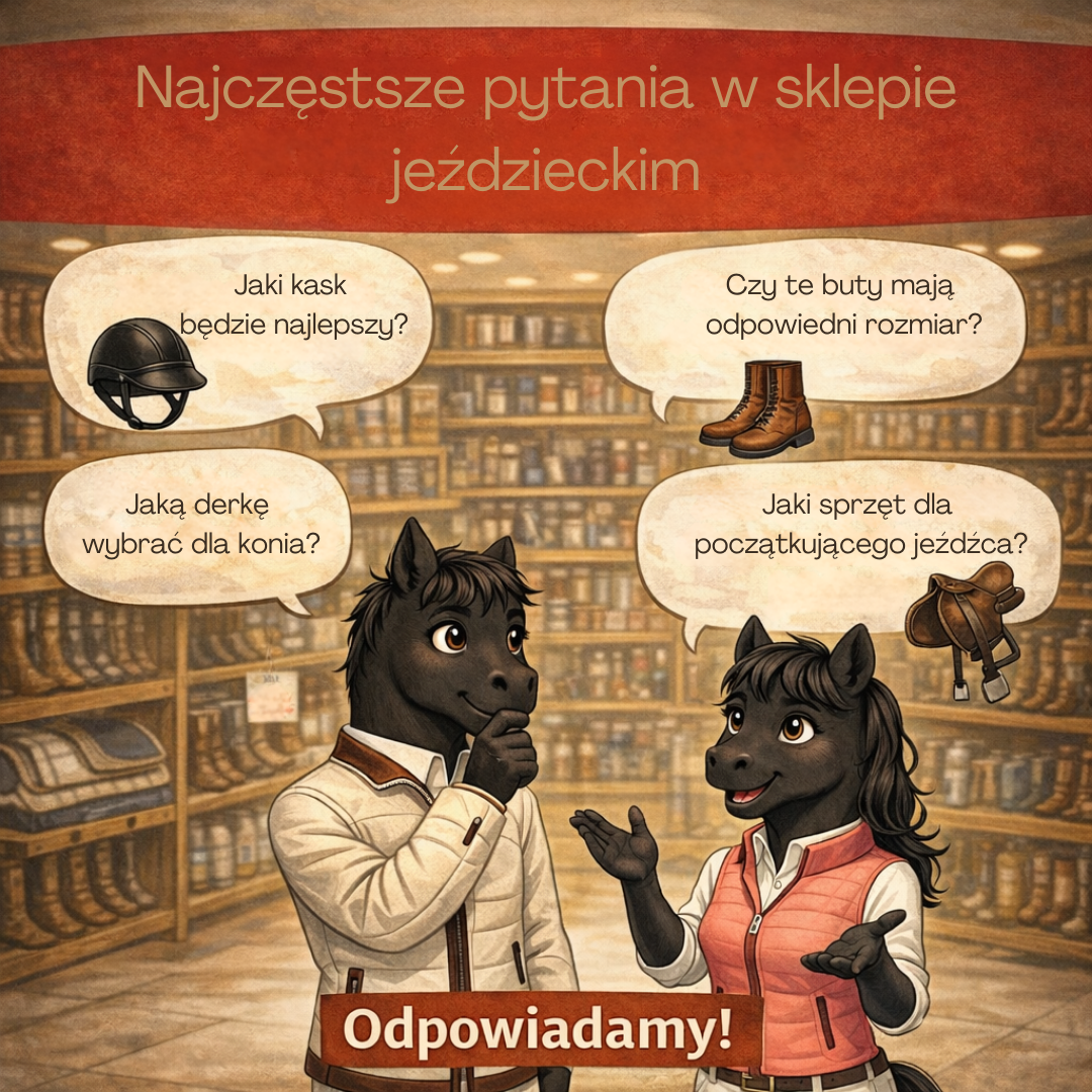 Najczęstsze pytania klientów w sklepie jeździeckim – odpowiadamy