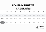 Bryczesy zimowe z kolanowym lejem silikonowym FAGER Elsa