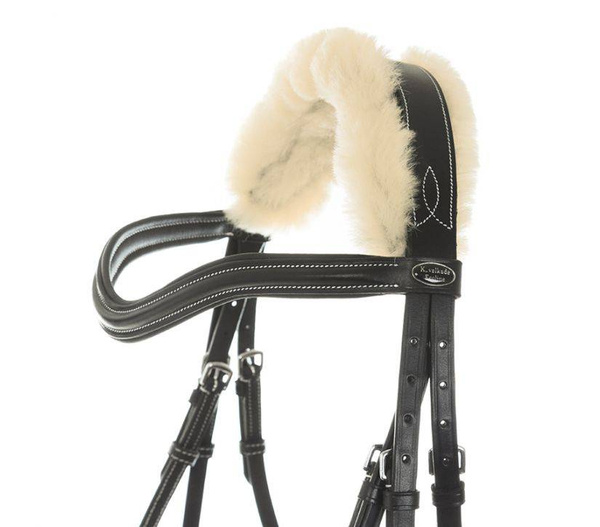 Ogłowie anatomiczne Kavalkade Ivy Lammfell