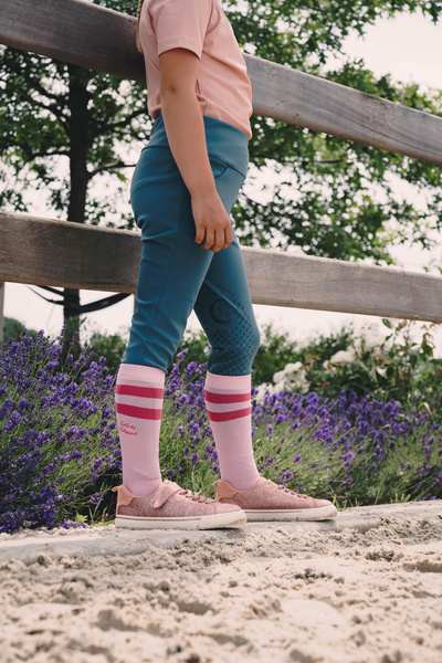 Skarpetki dziecięce Kentucky Horsewear Striped Kid Socks - 2 pak