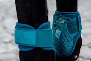 Ochraniacze tylne Kentucky Horsewear Young Horse TPU - SZMARAGDOWE