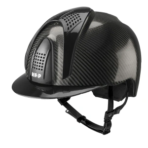 Kask jeździecki KEP Italia E-Light Carbon Polish 3 Black Polish Inserts