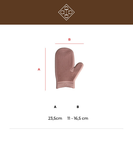 Gumowa rękawica do pielęgnacji konia Grooming Deluxe