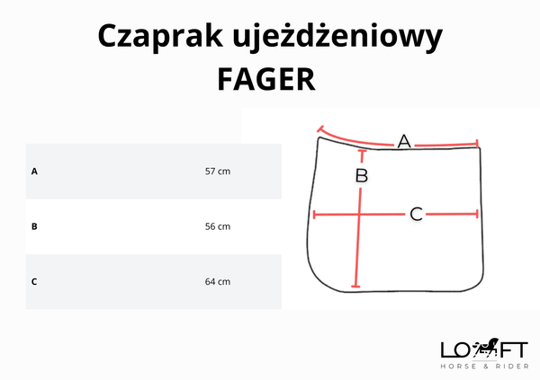 Czaprak ujeżdżeniowy Fager I
