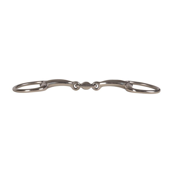 Wędzidło oliwkowe Velari Stainless Steel - podwójnie łamane
