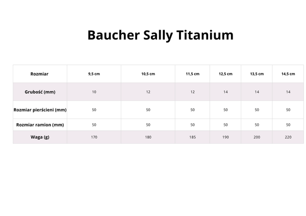 Baucher FAGER Sally Titanium - podwójnie łamany z rollerem
