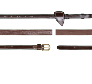 Wodze skórzane z naciągiem gumowym Dy'on D Collection DY05F