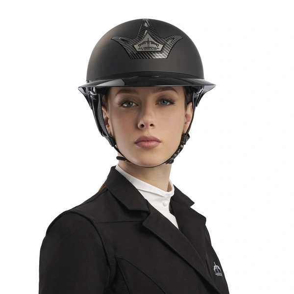 Kask jeździecki z szerokim daszkiem Veredus Vita Carbon Matte