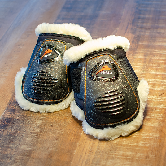 Ochraniacze tylne z futrem eQuick eLight Glitter Fluffy Rear