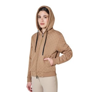 Bluza damska z kapturem Equestro Monogram
