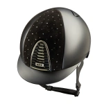 Kask jeździecki KEP Italia Cromo 2.0 Black Textile Goccia