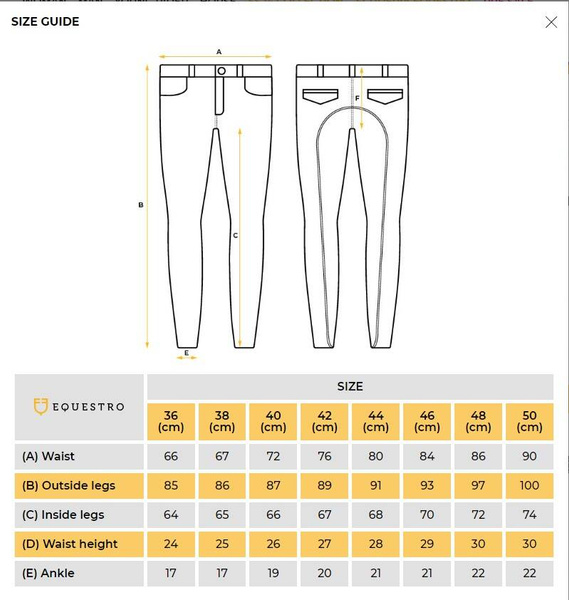 Legginsy zimowe z pełnym lejem silikonowym Equestro