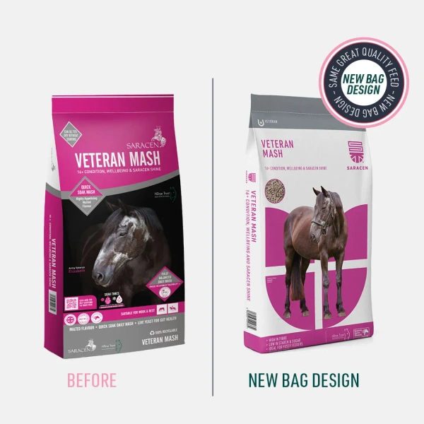Mesz o wysokiej zawartości włókna pokarmowego SARACEN Veteran Mash 20 kg