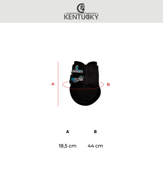 Ochraniacze crossowe z futrem Kentucky Horsewear Eventing Boots 3D Air Flow Skin Friendly Short - tylne