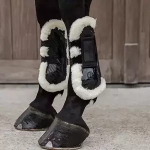 Ochraniacze przednie z futrem Kentucky Horsewear Bamboo Velcro