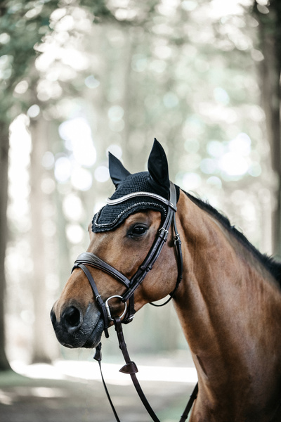 Nauszniki klasyczne Kentucky Horsewear Wellington Stone & Pearl