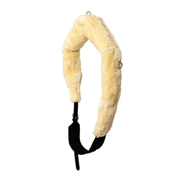 Pas do karuzeli i lonżowania z futrem syntetycznym Kentucky Horsewear Sheepskin Nylon Walker Girth