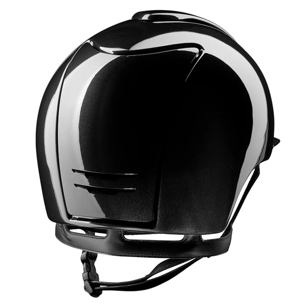 Kask jeździecki KEP Italia Cromo 2.0 Black Shine Swarovski Logo Black Mirror