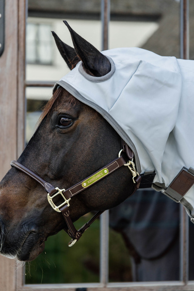 Derka siatkowa przeciw owadom z kapturem dla koni z egzemą Kentucky Horsewear Eczema Rug