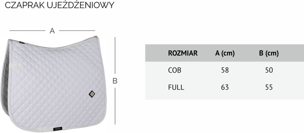 Czaprak ujeżdżeniowy TORPOL Classic Magnetyczny