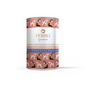 Karma mokra Perro Gourmet - Jeleń z cukinią