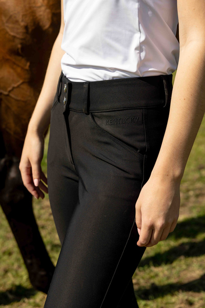 Damskie legginsy jeździeckie z pełnym lejem silikonowym Kentucky Ridingwear Riding Legging Classic