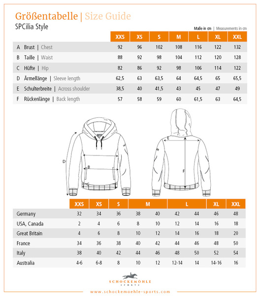 Bluza damska z kapturem Schockemöhle Sports Cilia Style