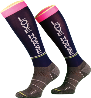 Podkolanówki jeździeckie Comodo Technical Love Horse