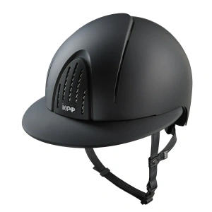 Kask jeździecki z szerokim daszkiem KEP Italia Smart Nova Textile Black