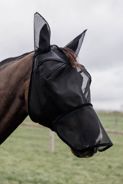 Maska przeciw owadom z uszami i ochroną nosa Kentucky Horsewear Classic
