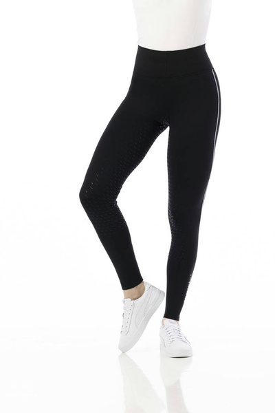 Legginsy damskie z pełnym lejem silikonowym EQUITHÈME VIOLETTE