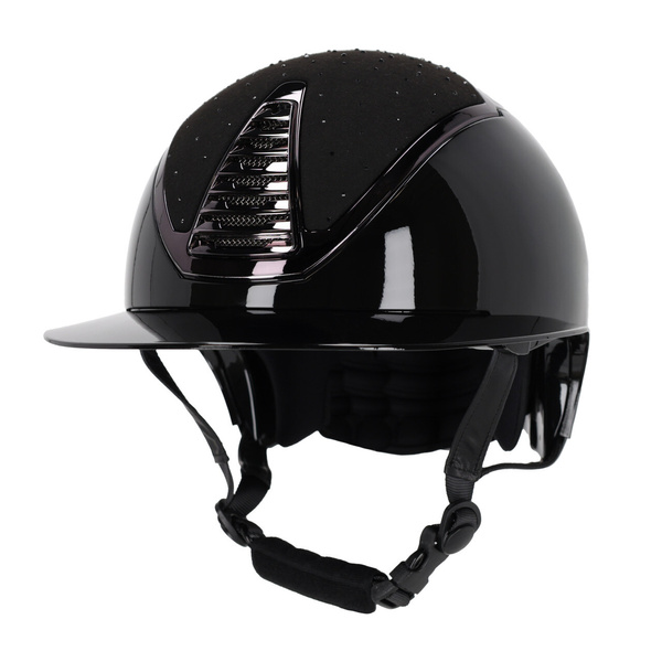 Kask jeździecki z szerokim daszkiem QHP Memphis Polo