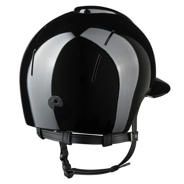 Kask jeździecki z szerokim daszkiem KEP Italia Smart Nova Polish Black Star Black