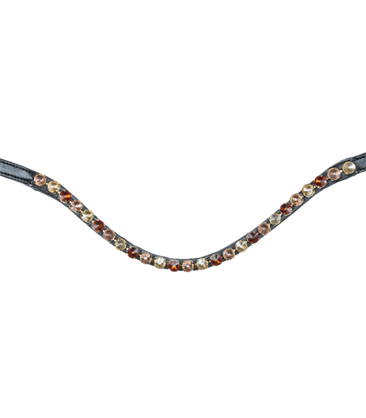 Ogłowie anatomiczne z nachrapnikiem szwedzkim Waldhausen X-Line Goldheart