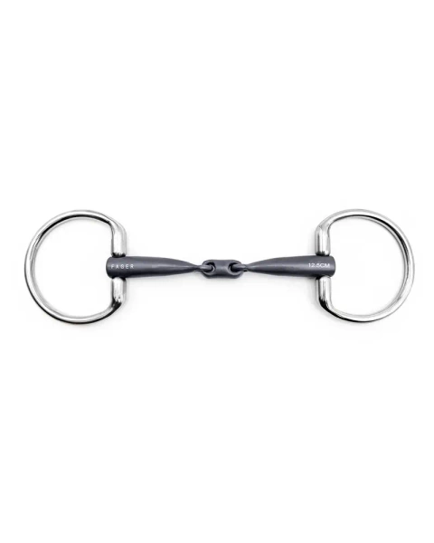 Wędzidło oliwkowe FAGER Mia Titanium - podwójnie łamane