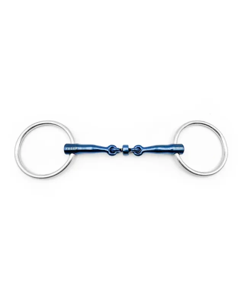 Wędzidło zwykłe FAGER BiancaTitanium - podwójnie łamane