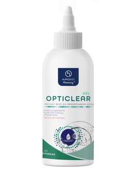 Żel do przemywania oczu dla małych i dużych zwierząt Hippovet Pharmacy Opti Clear 200 ml
