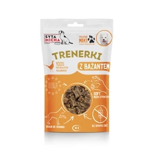 Smaczki dla psa z bażantem Syta Micha Trenerki 80g