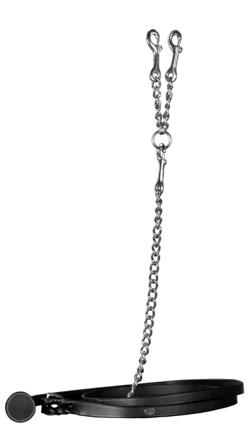 Uwiąz skórzany z podwójnym łańcuszkiem Dy'on Working Collection WO10B