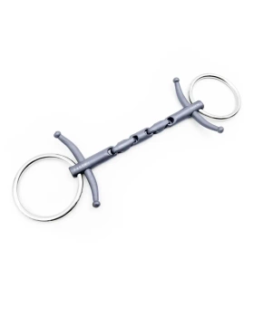 Wędzidło zwykłe z krótkimi wąsami FAGER Wilma Titanium - wielokrotnie łamane