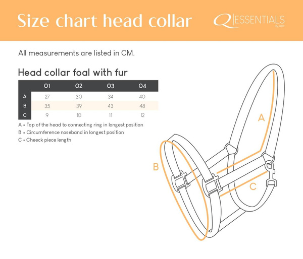 Kantar źrebięcy z futrem QHP