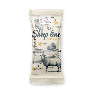 Kość do żucia dla psa Syta Micha Sheep Line - Owca z gruszką12cm
