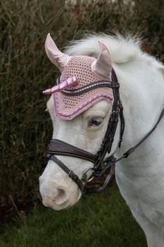 Nauszniki z różowym rogiem jednorożca Kentucky Horsewear Unicorn Glitter