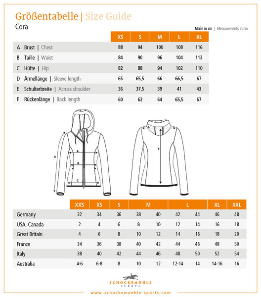 Bluza zapinana na zamek z kapturem Schockemöhle Sports Cora