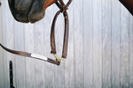 Uwiąz z łańcuszkiem pokrytym skórą syntetyczną Kentucky Horsewear Leather Covered Chain Lead