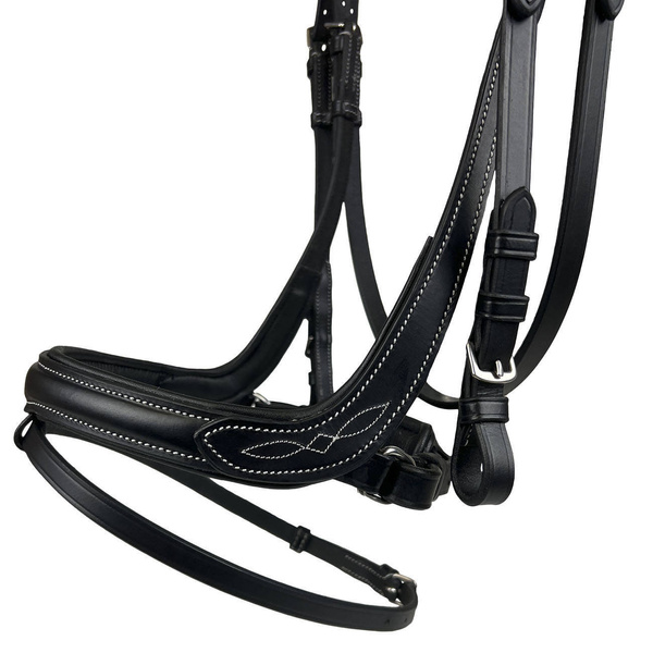 Ogłowie anatomiczne z nachrapnikiem kombinowanym Horsenjoy Anatomic