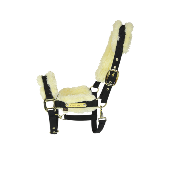 Kantar podszyty futrem Kentucky Horsewear Nylon Sheepskin